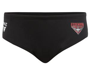 AFL Men's Essendon Racer Swimwear - Black