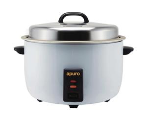 Apuro Commercial Rice Cooker - 23Ltr 2.95kW - White