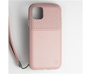 BodyGuardz Accent Duo Genuine Leather Slim Rugged Case For iPhone 11 Pro Max - BLUSH