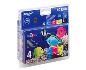 Brother LC-1000VALBP Ink cartridge multi pack 500pg 3x400pg Pack qty 4