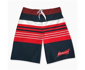 Budweiser Men's Striped Board Shorts