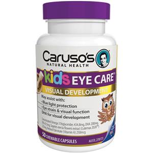 Carusos Natural Health Kids Eye Care 50 Chewable Capsules