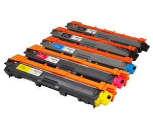 Compatible Pro Colour TN-251/TN-255 Toner Cartridge For Brother Printers - Assorted 5-Pack