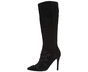 Fergie Womens Adley Suede Pointed Toe Knee High Fashion Boots
