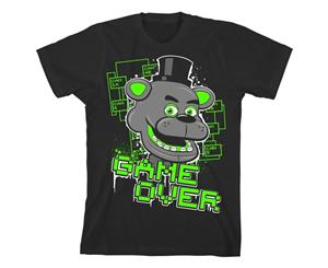 Five Nights at Freddy's &quotGame Over" Boy's Black T-Shirt