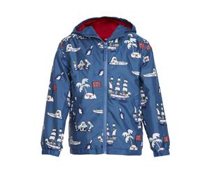 Holly&Beau Kids' Colour Changing Raincoat Pirate - Navy Blue