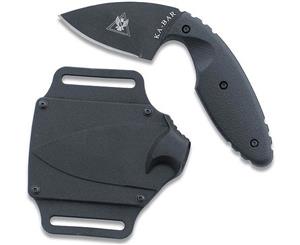 KA-BAR 1480 TDI Knife 2-5/16" Black Blade Zytel Handles Sheath
