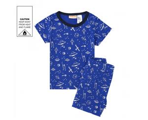 MeMaster - Junior Boys Aerospace Pyjama Set - Blue