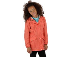 Regatta Boys & Girls Trifonia Waterproof Breathable Sealed Coat Jacket - Neon Peach