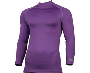 Rhino Mens Lightweight Quick Dry Long Sleeve Baselayer Top - Purple