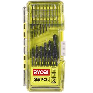 Ryobi 35 Piece Black Oxide Drill Bit Set
