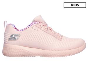 Skechers Girls' Pre/Grade-School Bobs Sport Squad Sports Shoes - Light Pink