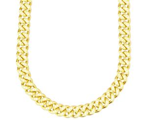 Sterling 925 Silver MIAMI Cuban CZ Hip Hop Chain - 8mm gold - Gold