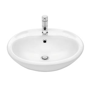 Stylus 500 x 188 x 430mm Allegro Semi-Recessed Basin With 1 Tap Hole