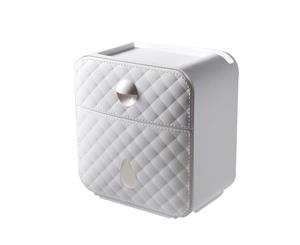 Waterproof Toilet Paper Holder Tissue Box - White