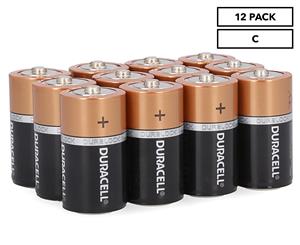12 x Duracell C Alkaline Batteries
