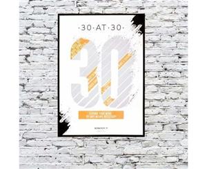 30 at 30 Scratch and Reveal Poster