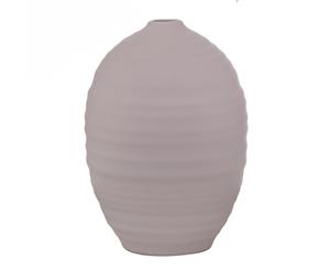 Amalfi Saffi Ceramic Decorative Narrow Mouth Style Vessel Vase Blush 17x30cm