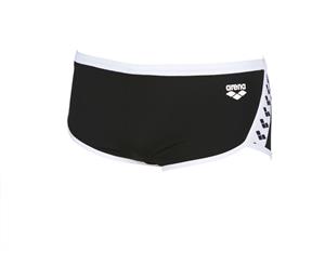 Arena True Sport Mens Team Stripe Low Waist Short Black/White