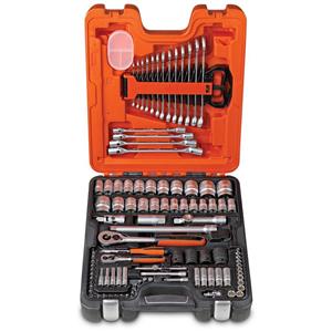 Bahco 106 Pce 1/4inch & 1/2inch Drive Socket & Spanner Set- Metric & SAE