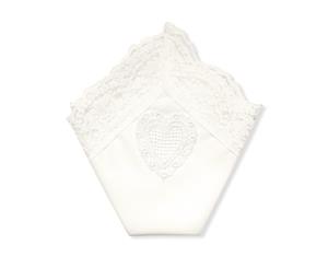 Bridal Lace Handkerchief - Ivory