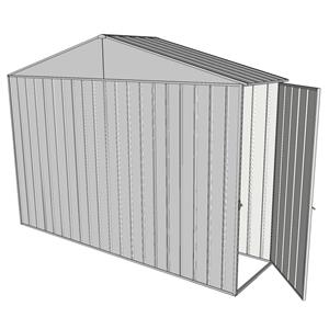 Build-a-Shed 3.0 x 0.8 x 2.3m Gable Single Hinged Side Door Shed - Zinc