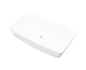 Ceramic Sink White Rectangular Above-counter Bathroom Fixture Basin