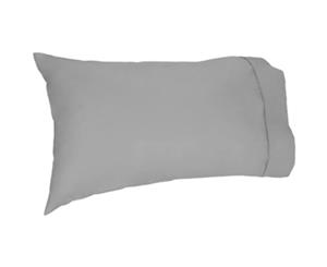 Easy Rest - Soft and Elegant 250TC Pure Cotton Percale Pillow Case (Standard) - Pewter