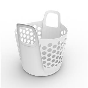 Ezy Storage 27L Flexi Laundry Basket - White