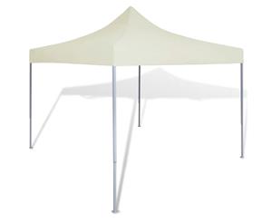 Foldable Tent 3x3m Cream Outdoor Garden Marquee Gazebo Canopy Pavilion