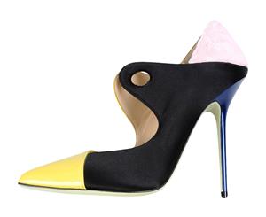 Giannico Women's Geometric Heel - Yellow
