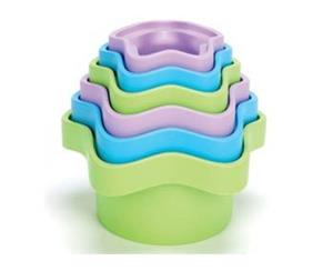 Green Toys Stacking Cups Set of 6 100% Recycled BPA free