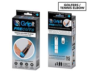 Gripit Pre-Cuts Tennis/Golfer's Elbow Kinesiology Tape