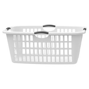 HomeLeisure Rectangular Jumbo Laundry Basket - White
