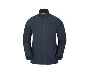 Mountain Warehouse Grasmere Softshell Jacket w/ Water-resistant & Bonded Fabric - Navy