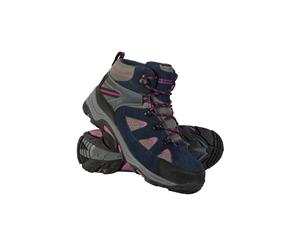 Mountain Warehouse Women's Fully Waterproof Boots with Suede and Mesh Upper - Berry