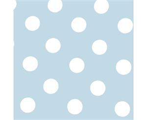 New Baby blue back ground with white dots gift wrap 500mm x 50m