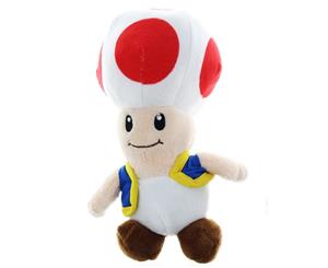 Nintendo Super Mario Bros 7" Toad Plush