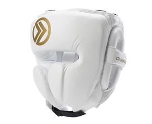 Onward Vero Pro Head Guard  Leather Pro Guard - Increased Cheek Protection With Lace Closure System - White