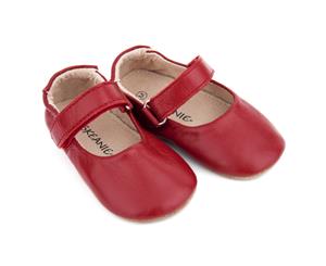 Pre-Walker Leather Lady Jane Shoes Red