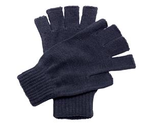Regatta Unisex Fingerless Mitts / Gloves (Navy) - RW1249