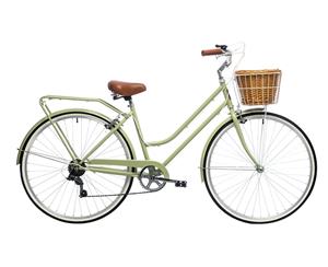 Reid Classic PLUS Vintage Bike Ladies Bikes Retro BICYCLE Shimano 7 - Speed - Light Olive