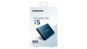 Samsung T5 USB3.1 Type-C 250GB Portable SSD - Blue