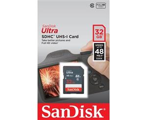 SanDisk 32GB Ultra SDHC Card 48MB/s