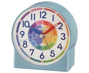 Seiko QHE153L Childrens Time Teaching Alarm Clock Blue
