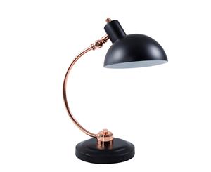 Sherwood Black Rose Gold Y Table Desk Lamp