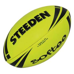 Steeden NRL Softee Rugby League Ball Yellow 11in