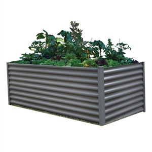 The Organic Garden Co 200 x 100 x 73cm Raised Rectangle Garden Bed - Grey