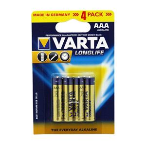 Varta AAA Alkaline Batteries - 4 Pack