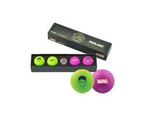 Volvik Marvel Golf Balls & Marker - 4 Pack The Hulk - Unisex